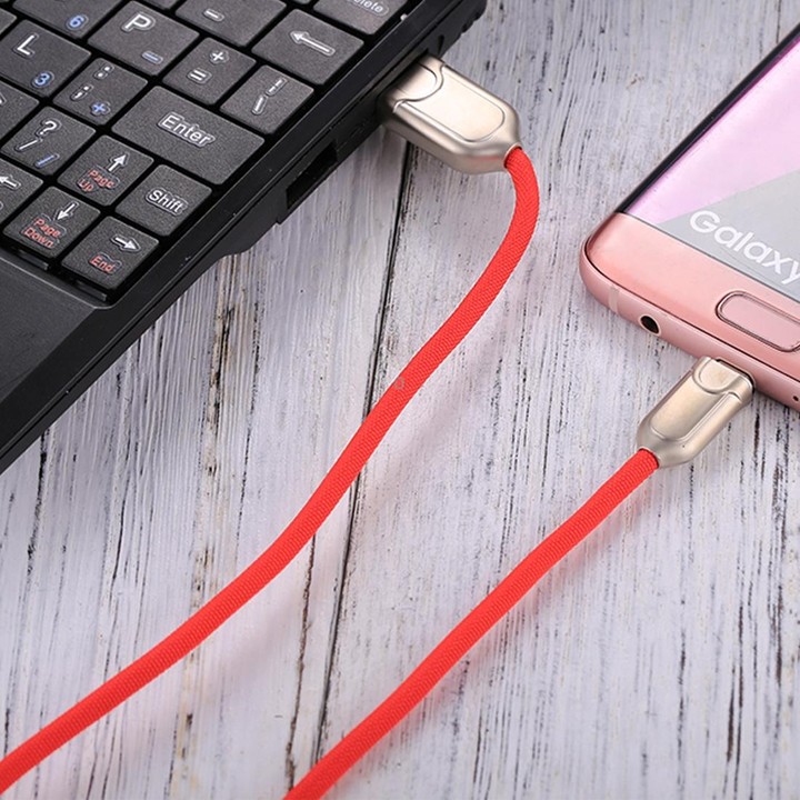 1m 2A Micro USB to USB 2.0 Data Sync Quick Charger Cable(Red)