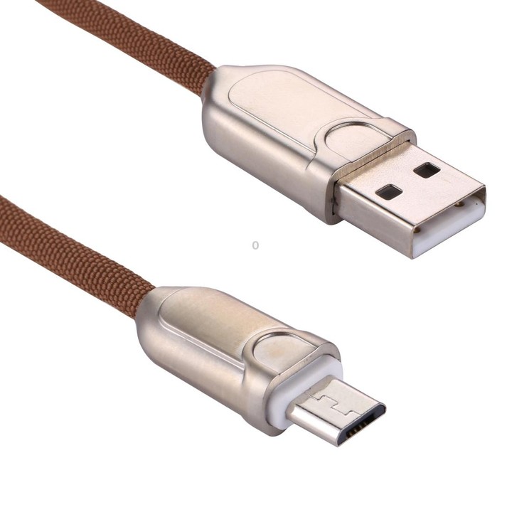 1m 2A Micro USB to USB 2.0 Data Sync Quick Charger Cable(Brown)