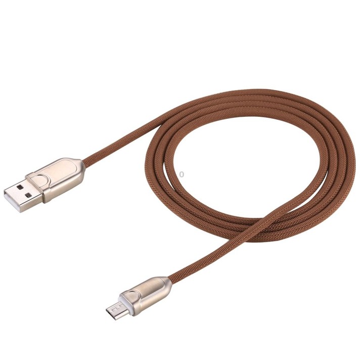 1m 2A Micro USB to USB 2.0 Data Sync Quick Charger Cable(Brown)