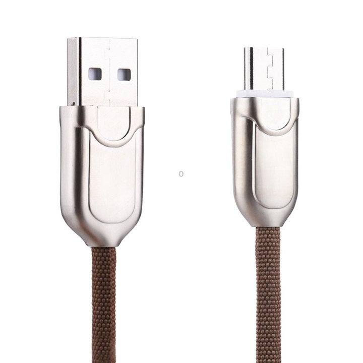 1m 2A Micro USB to USB 2.0 Data Sync Quick Charger Cable(Brown)