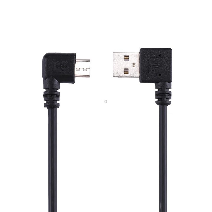 24cm USB Elbow to Micro USB Elbow Charging Cable