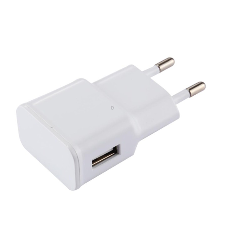5V 2.1A Intelligent Identification USB Charger with 1m USB to USB-C / Type-C Charging Cable, EU Plug(White)