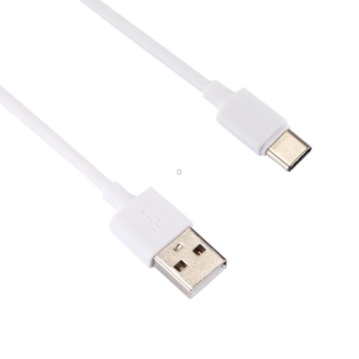 5V 2.1A Intelligent Identification USB Charger with 1m USB to USB-C / Type-C Charging Cable, EU Plug(White)