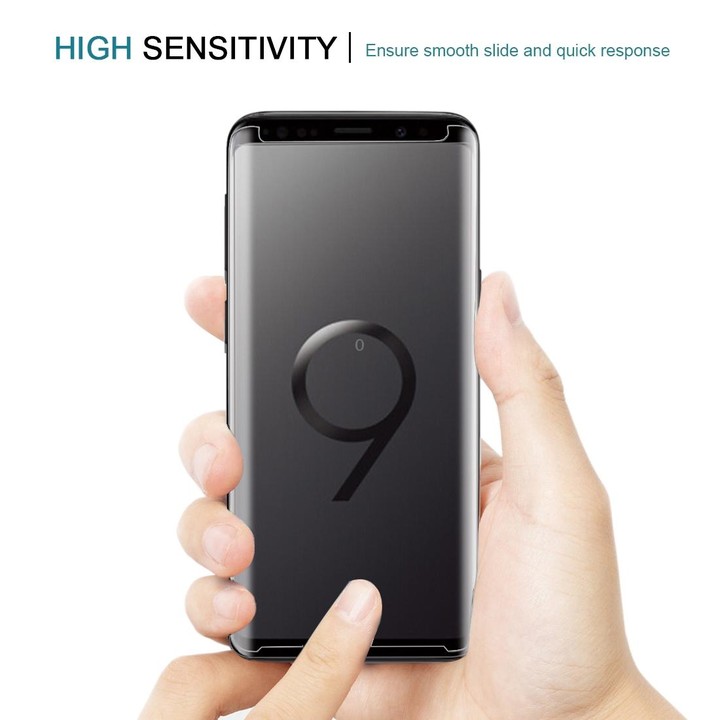 25 PCS For Galaxy S9 Plus Case Friendly Screen Curved Tempered Glass Film (Transparent)