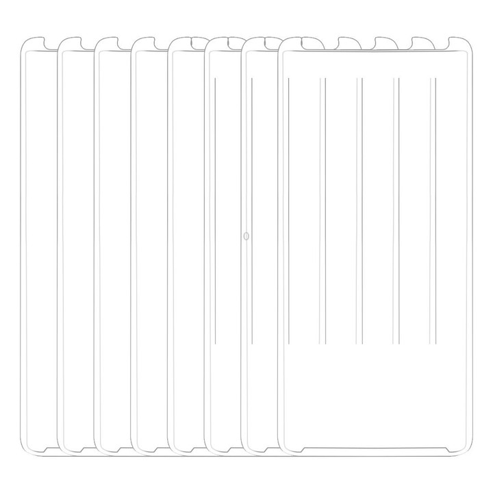 25 PCS For Galaxy S9 Plus Case Friendly Screen Curved Tempered Glass Film (Transparent)