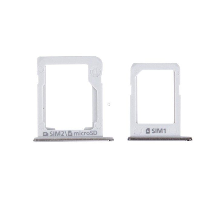 For Galaxy E5 (Dual SIM Version) SIM Card Tray + Micro SD / SIM Card Tray (Silver)