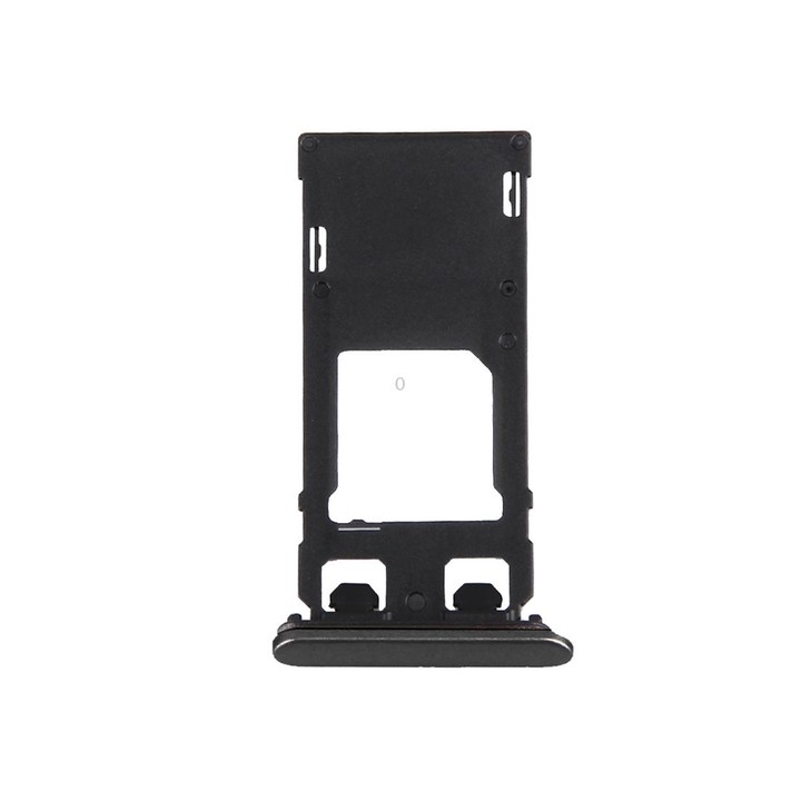 SIM Card Tray + Micro SD Card Tray + Card Slot Port Dust Plug for Sony Xperia X (Single SIM Version)(Graphite Black)