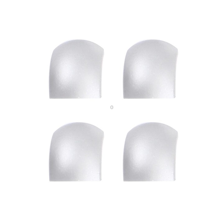 4 PCS Front Bezel Edge for Sony Xperia C4(White)