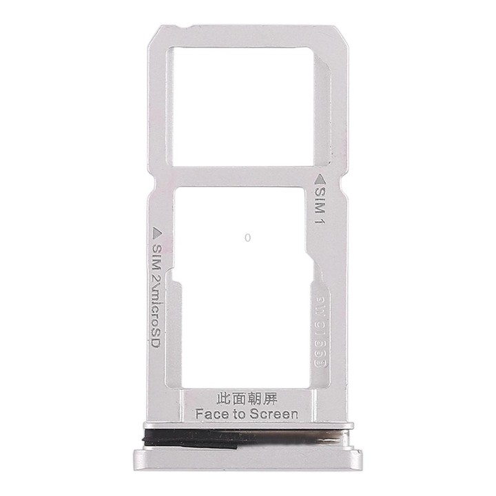 For OPPO R15 SIM Card Tray + SIM Card Tray / Micro SD Card Tray (Silver)