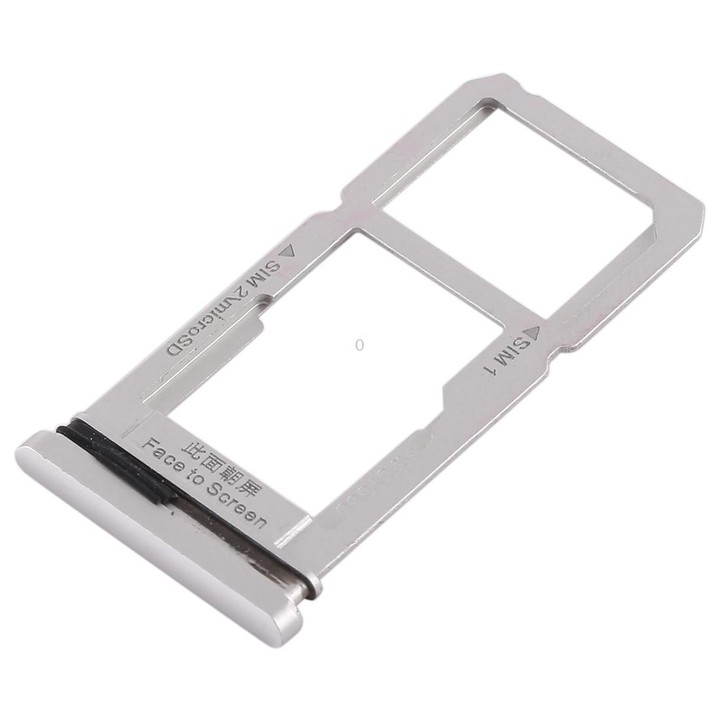 For OPPO R15 SIM Card Tray + SIM Card Tray / Micro SD Card Tray (Silver)