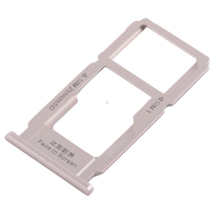 For OPPO R11 Plus SIM Card Tray + SIM Card Tray / Micro SD Card Tray (Silver)