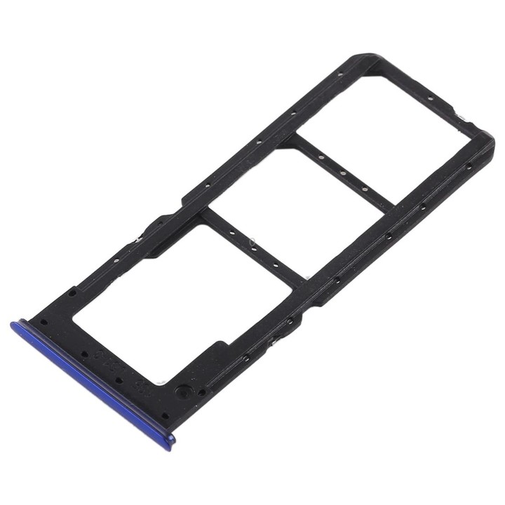 For OPPO K1 2 x SIM Card Tray + Micro SD Card Tray (Blue)