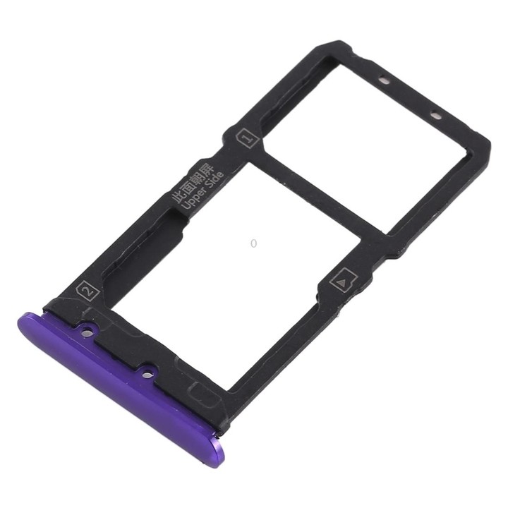 For Vivo X21 SIM Card Tray + SIM Card Tray / Micro SD Card Tray (Purple)