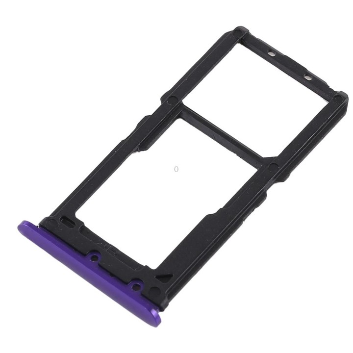 For Vivo X21 SIM Card Tray + SIM Card Tray / Micro SD Card Tray (Purple)