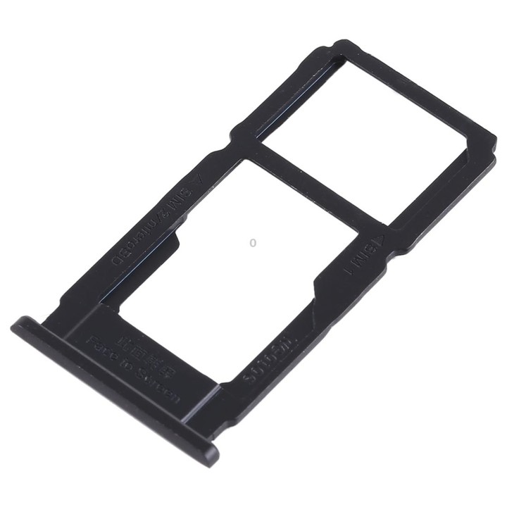 For OPPO R11s Plus SIM Card Tray + SIM Card Tray / Micro SD Card Tray (Black)