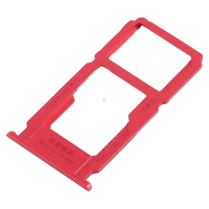 For OPPO R11 SIM Card Tray + SIM Card Tray / Micro SD Card Tray (Red)
