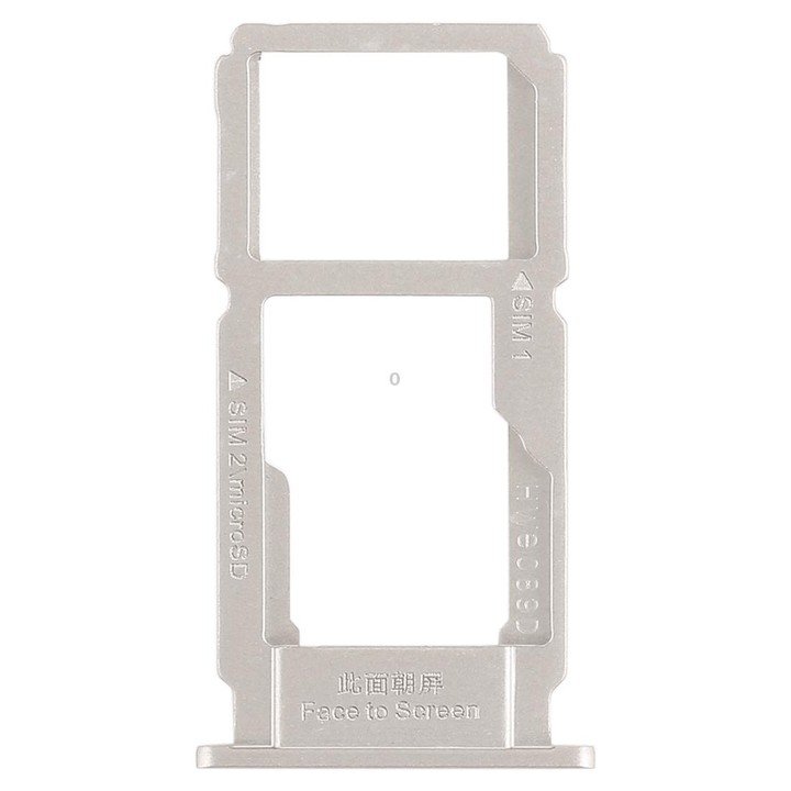 For OPPO R11 SIM Card Tray + SIM Card Tray / Micro SD Card Tray (Silver)