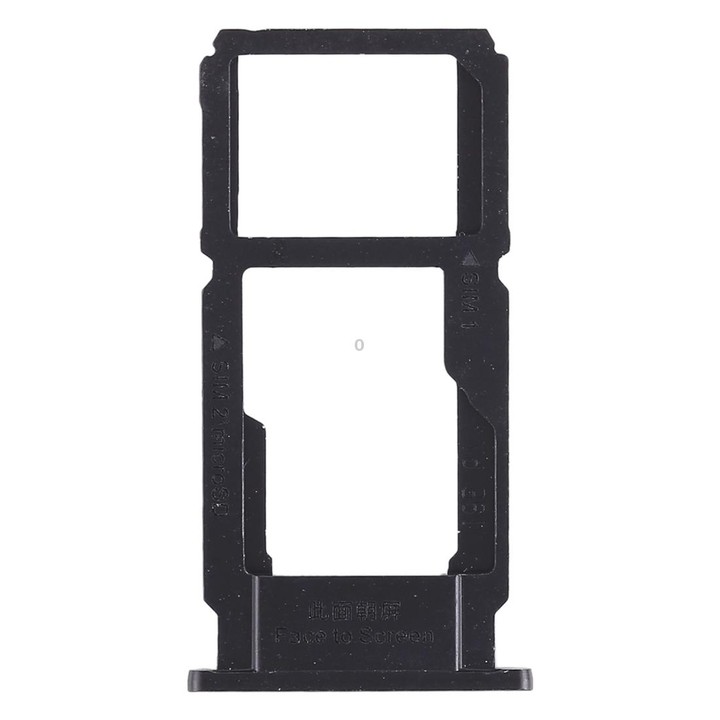 For OPPO R11s SIM Card Tray + SIM Card Tray / Micro SD Card Tray (Black)