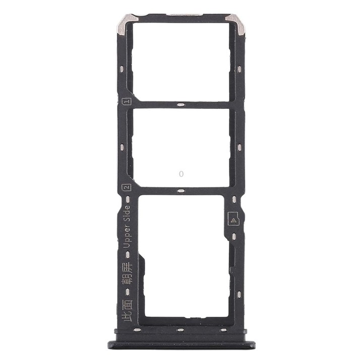 For Vivo Y97 2 x SIM Card Tray + Micro SD Card Tray (Black)