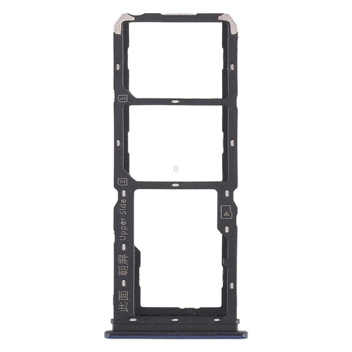 For Vivo Y97 2 x SIM Card Tray + Micro SD Card Tray (Blue)
