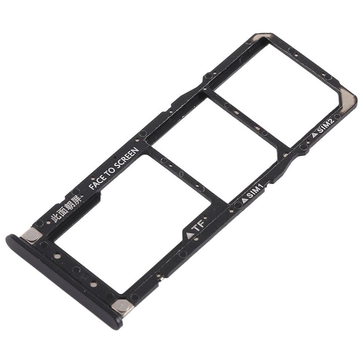 2 x SIM Card Tray + Micro SD Card Tray for Xiaomi Redmi 6 Pro(Black)
