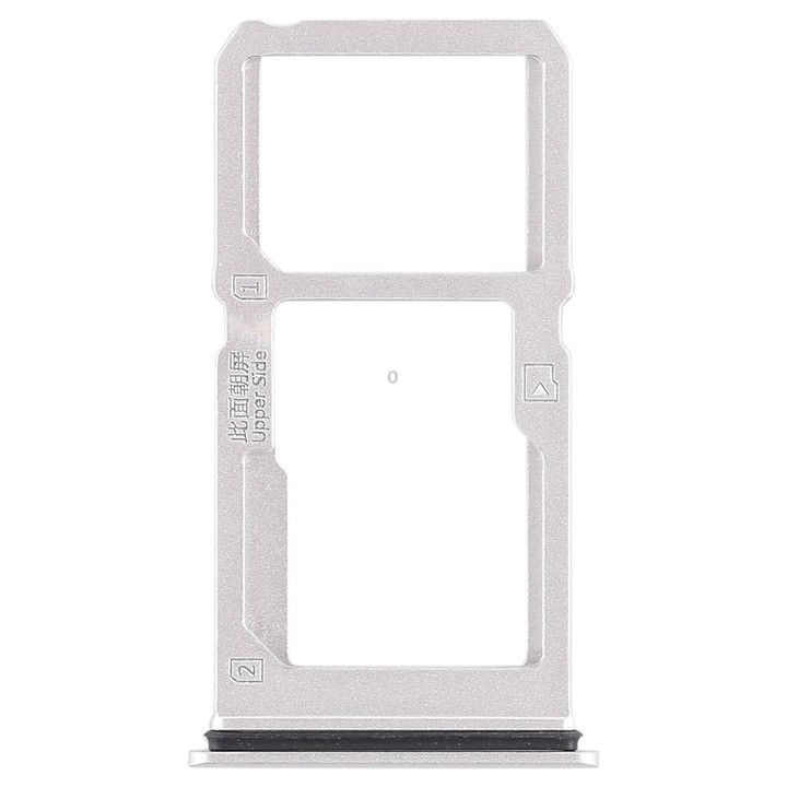 For Vivo X21i SIM Card Tray + SIM Card Tray / Micro SD Card Tray (Silver)