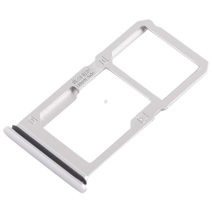 For Vivo X21i SIM Card Tray + SIM Card Tray / Micro SD Card Tray (Silver)