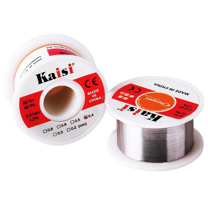 Kaisi 0.4mm Rosin Core Tin Lead Solder Wire for Welding Works, 150g