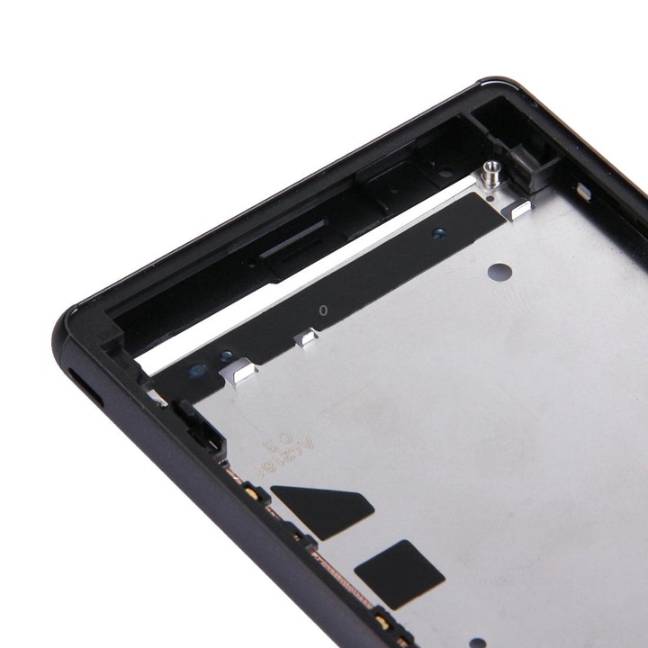 Single SIM Front Housing LCD Frame Bezel for Sony Xperia Z3(Black)