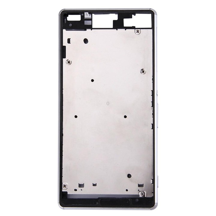 Single SIM Front Housing LCD Frame Bezel for Sony Xperia Z3(White)