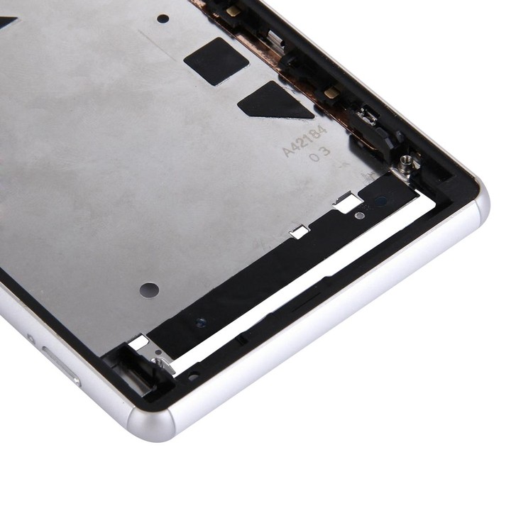 Single SIM Front Housing LCD Frame Bezel for Sony Xperia Z3(White)