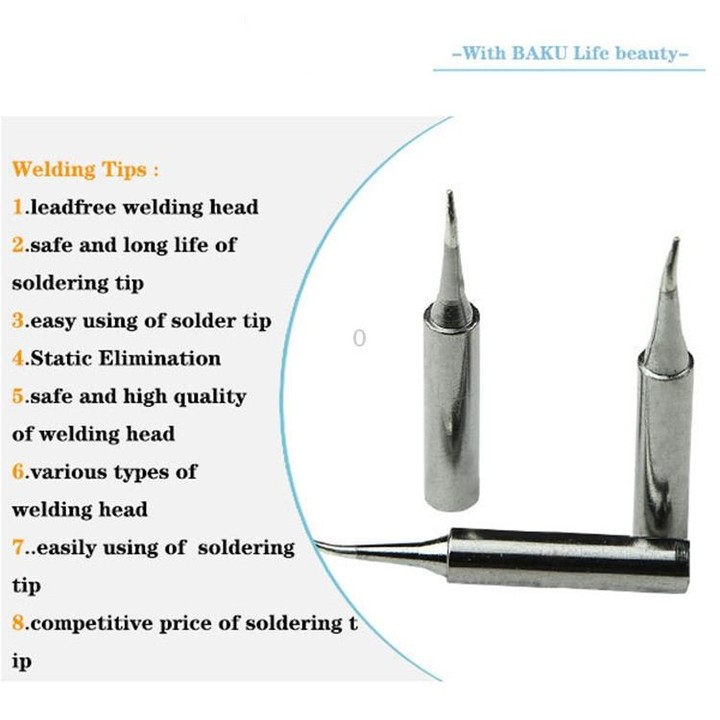 BAKU BK-9033 3 in 1 Lead-free Soldering Iron Tip for Solder Station
