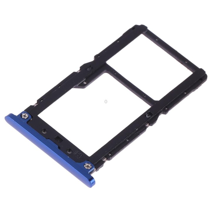 SIM Card Tray + SIM Card / Micro SD Card for Xiaomi Mi 8 Lite(Blue)