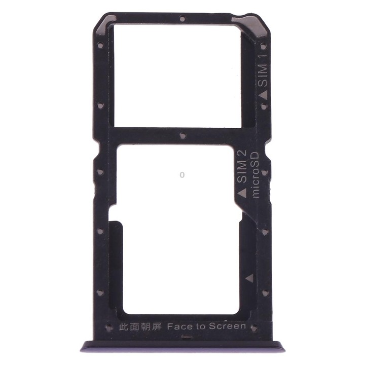 For OPPO A9 SIM Card Tray + SIM Card / Micro SD Card (Blue)