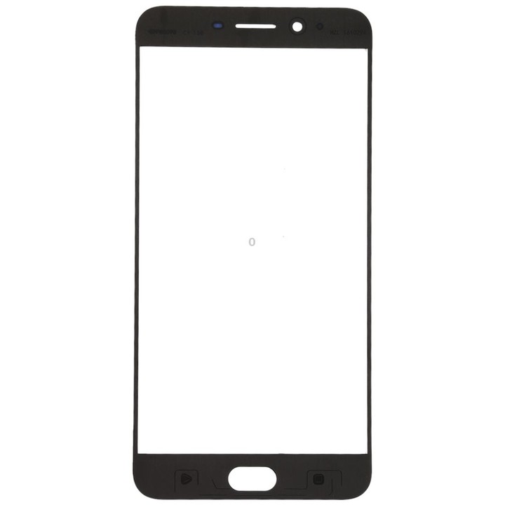 For OPPO R9s Plus Front Screen Outer Glass Lens (Black)