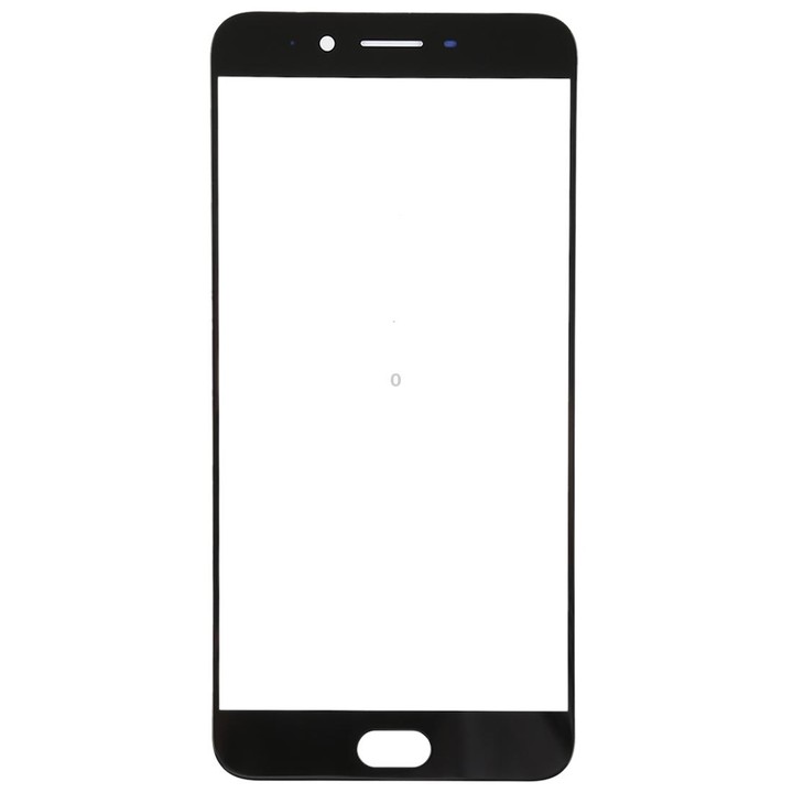 For OPPO R9s Plus Front Screen Outer Glass Lens (Black)