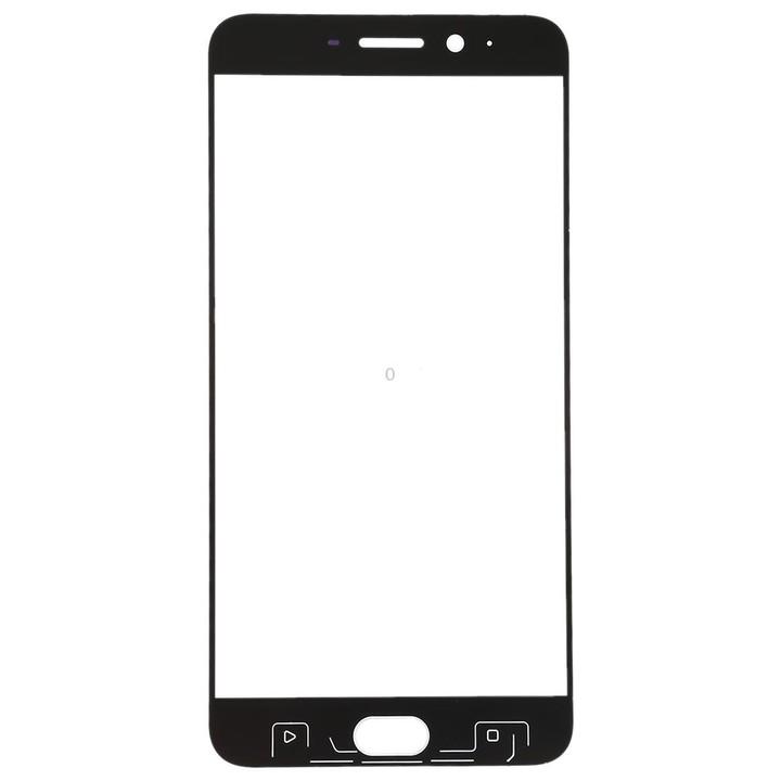 For OPPO R9s Plus Front Screen Outer Glass Lens (White)