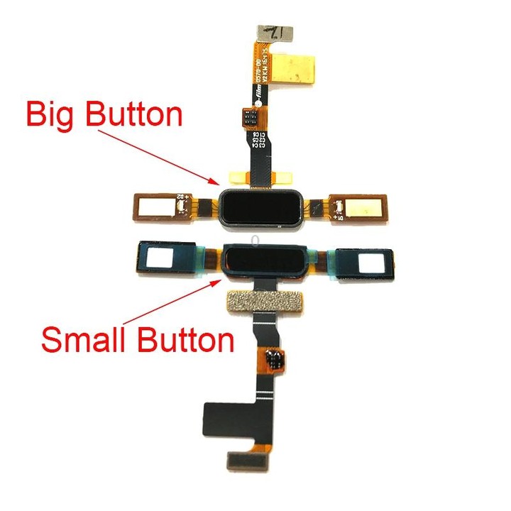 Big Fingerprint Sensor Flex Cable for Nokia 8 / N8 TA-1012 TA-1004 TA-1052(Black)
