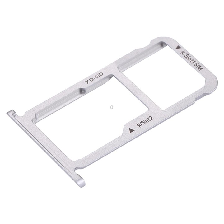 For Huawei Honor 6X / GR5 2017 SIM Card Tray & SIM / Micro SD Card Tray(Silver)