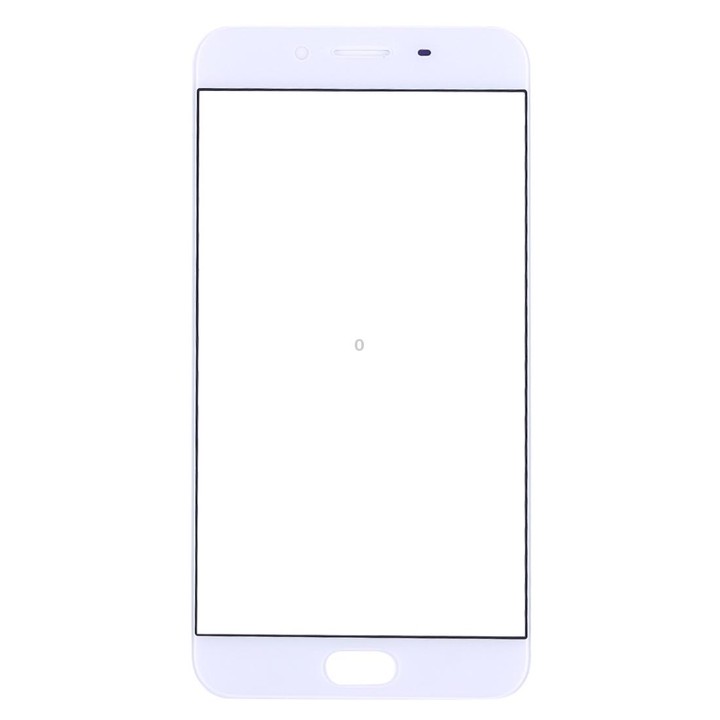 For OPPO R9s Front Screen Outer Glass Lens (White)