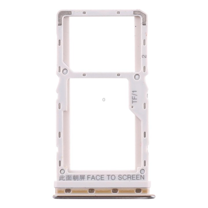 SIM Card Tray + SIM Card Tray / Micro SD Card Tray for Xiaomi Mi CC9e / Mi A3(Silver)