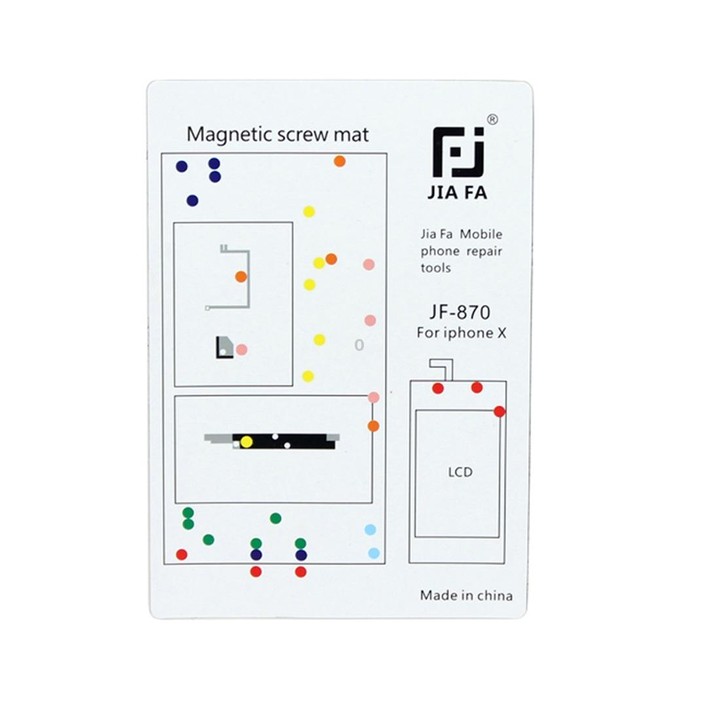 JIAFA Magnetic Screws Mat for iPhone X
