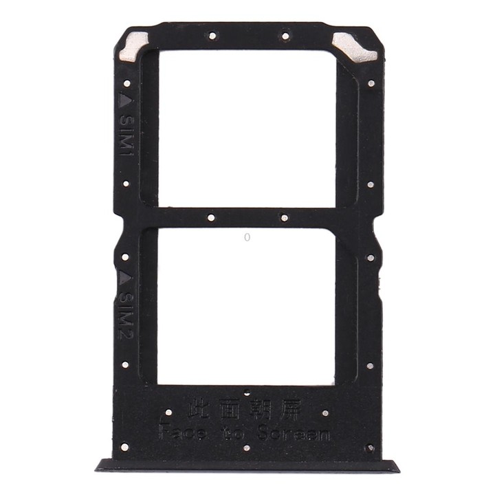 For OPPO Reno Z SIM Card Tray + SIM Card Tray (Black)