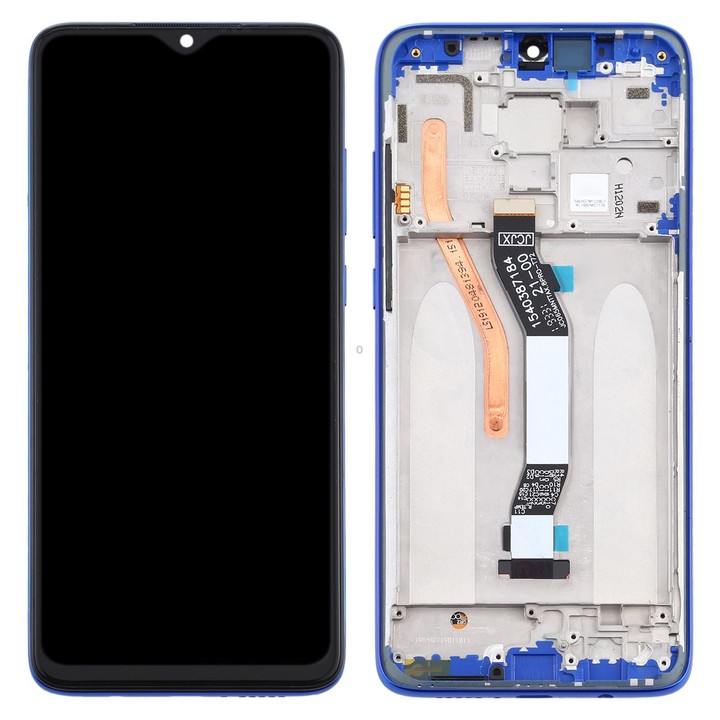 TFT LCD Screen for Xiaomi Redmi Note 8 Pro Digitizer Full Assembly with Frame (Double SIM Card Version)(Blue)