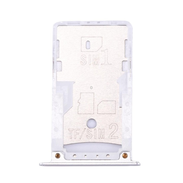 For Xiaomi Redmi Note 4 SIM & SIM / TF Card Tray(Silver)
