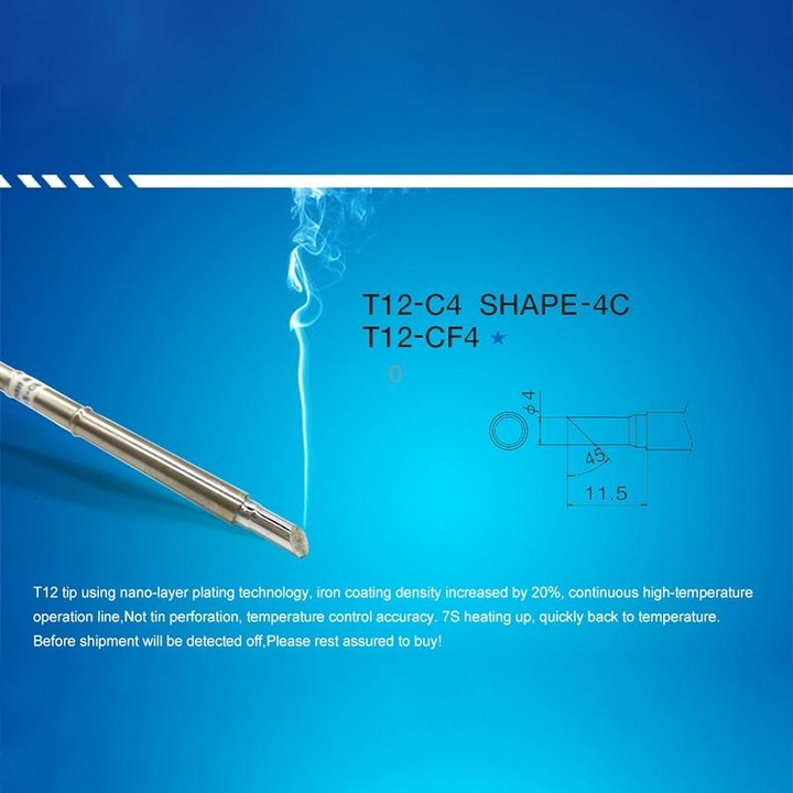 QUICKO T12-C4 Lead-free Soldering Iron Tip
