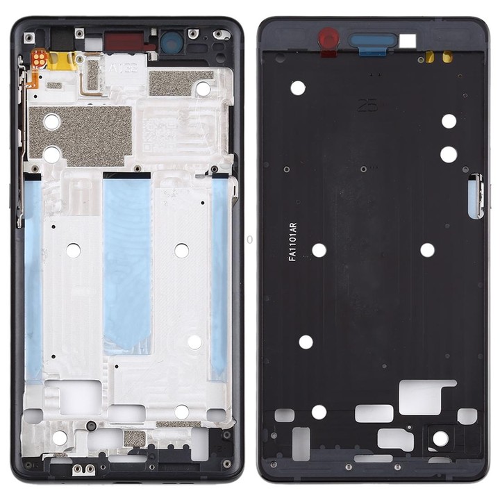 Front Housing LCD Frame Bezel Plate for Nokia 7 TA-1041 (Black)