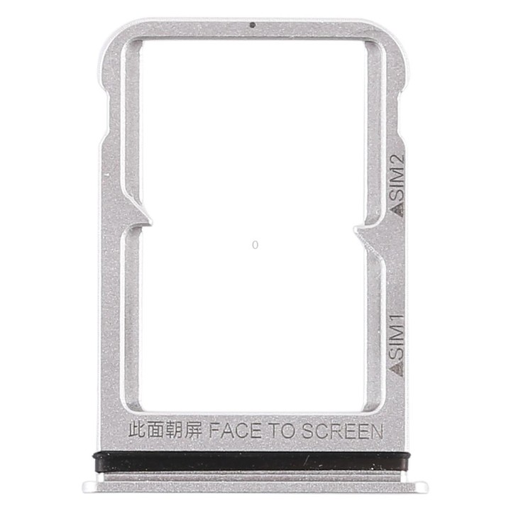 Double SIM Card Tray for Xiaomi Mi 8 (Silver)