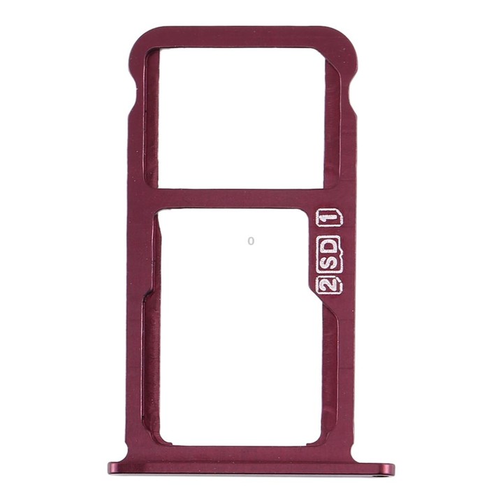 SIM Card Tray + SIM Card Tray / Micro SD Card Tray for Nokia X7 / 8.1 / 7.1 Plus / TA-1131(Purplish Red)