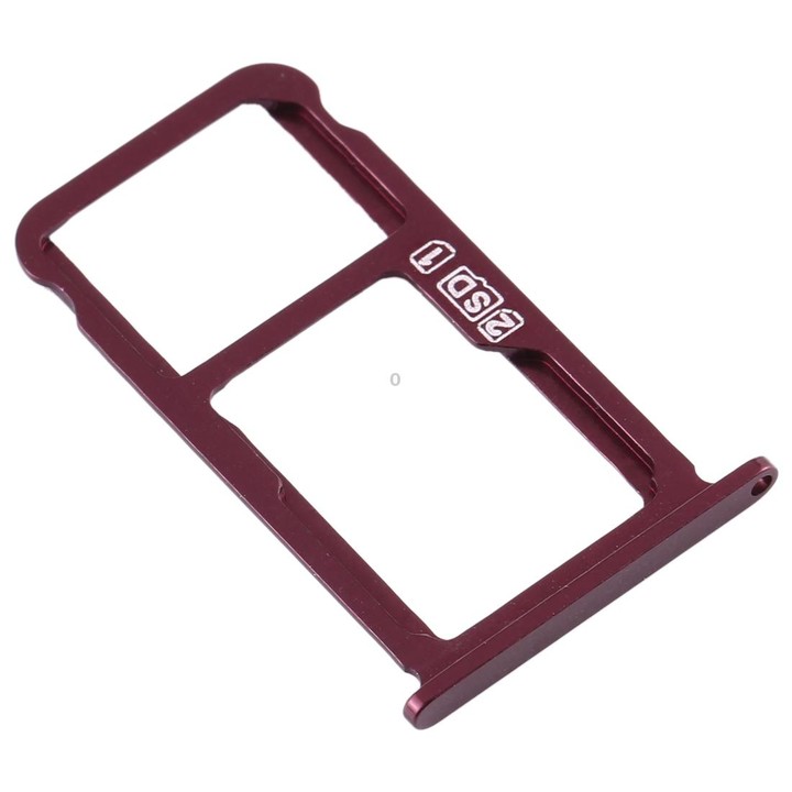 SIM Card Tray + SIM Card Tray / Micro SD Card Tray for Nokia X7 / 8.1 / 7.1 Plus / TA-1131(Purplish Red)